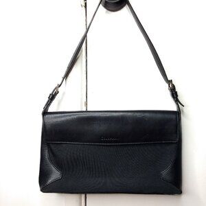 Cole Haan Black Shoulder Bag Purse  Minimalist Preppy Modern Classic